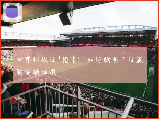 世界杯投注2指南：如何聪明下注赢取高额回报