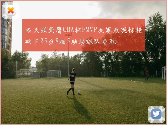 洛夫顿荣膺CBA杯FMVP决赛表现惊艳砍下25分8板5助助球队夺冠